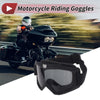 Motorcycle 1Pc Goggles Deep Gray Lens Black Frame PC Cycling Sunglasses