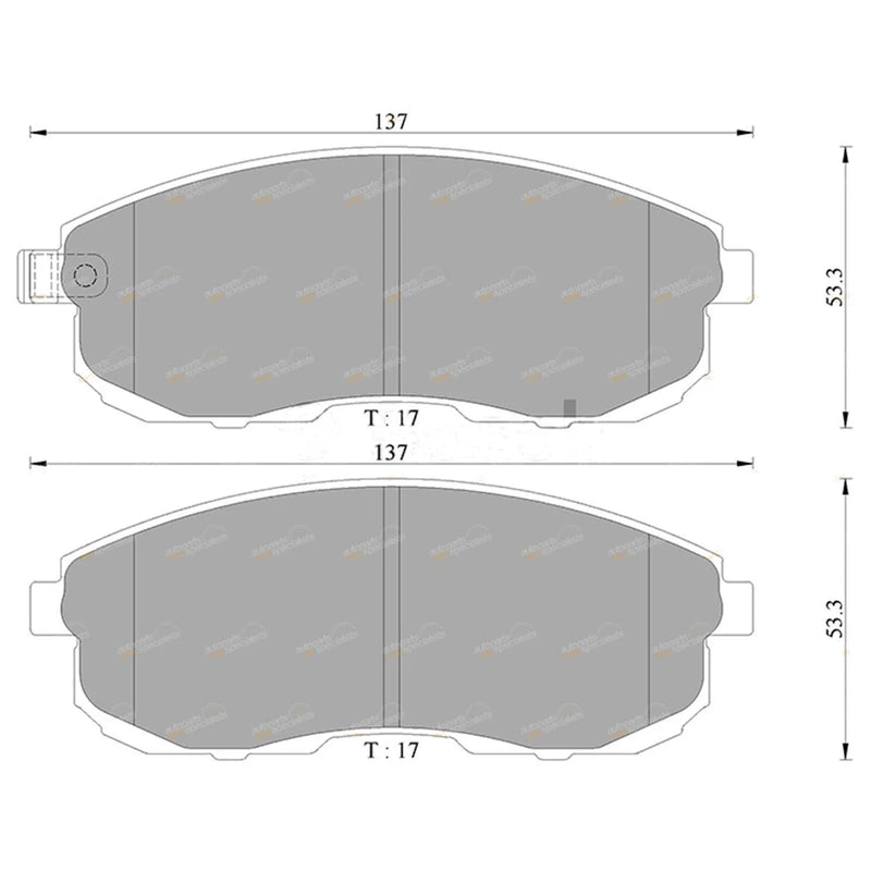 Nissan Cefiro NA31 2.0L Front Disc Brake Pad Set (1988 - 1990)