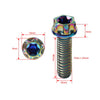 Motorcycle Bike 6pcs M10x40mm Titanium Torx Head Flange Screws