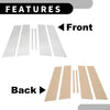 Lexus Sedan 2021-2023 Chrome Silver 6 Pcs Car Pillar Window Trim