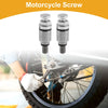 Motorcycle Motorcycle Screw 2 x M5x0.8 Fork Bleeder Valve Metal Silver Tone