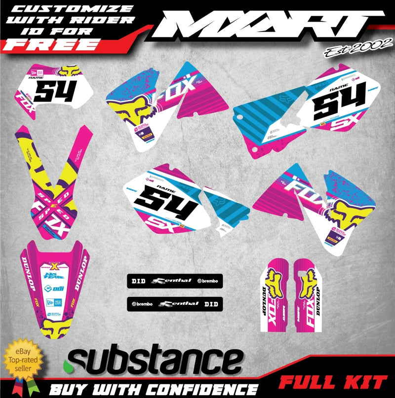 KTM EXC 2001-2002 Custom Graphics Kit Stickers