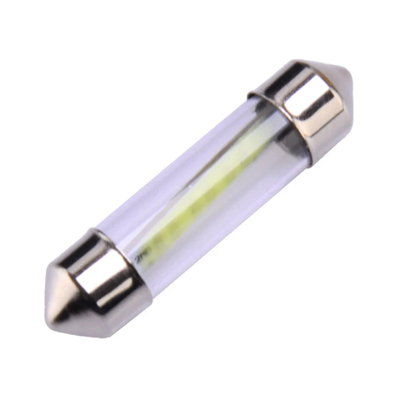 Car Interior 10 x 36mm COB LED Dome Map Reading Light Bulbs