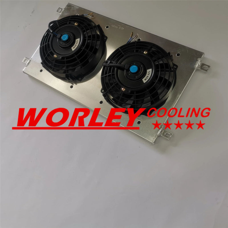 Mazda RX7 Series 1-3 Aluminum Shroud & Fans (1979-1985)
