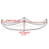 Harley Touring Street Glide Black Rear Fender Accent Trim (2014-2023)