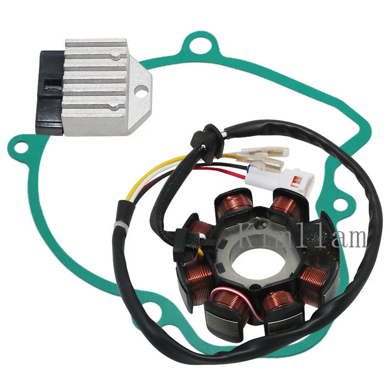 KTM 400 450 520 525 EXC MXC Stator Coil, Regulator Rectifier, Gasket (2000-2007)