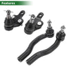 Toyota Solara 4 x Front Suspension Kit Outer Tie Rod Ends Lower Ball Joints