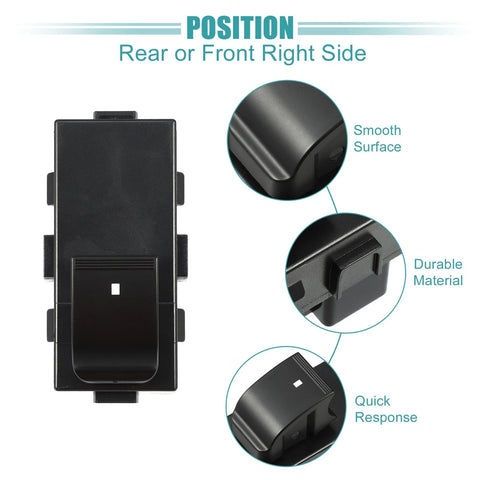 Cadillac Escalade, Chevrolet HHR, GMC replacement Power Window Switch