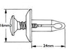 Motorcycle 10x Fairing Plastic Screw Rivets 6mm m6 Panel Edge