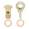 Motorcycle Car Banjo Hose Barb Bolt Fittings / 14mm