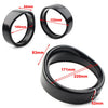 Harley Touring 7" 4.5" Fog Headlight Trim Ring Bezel Visor Cover