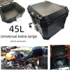 Black Motorcycles 45L Motorcycle Tour Tail Box Trunk Luggage Carrier Case