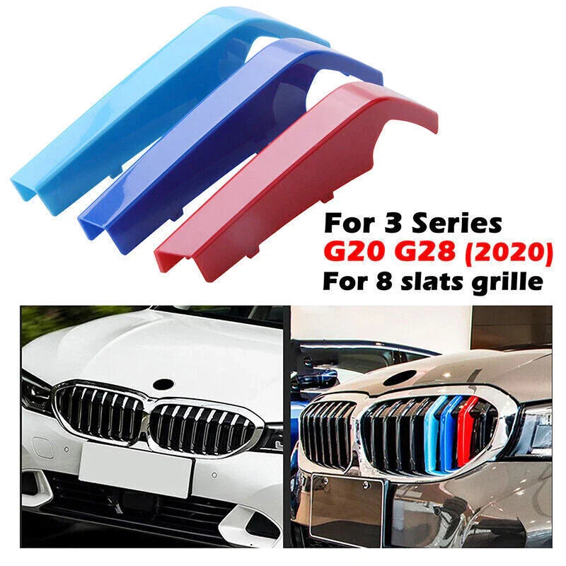 BMW G20 M-Power 8-BARS Kidney Grille Cover Insert Clips (2019-2020)