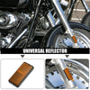 Motorcycle Orange Universal Safety Spoke Reflective with Screw / 56x26mm