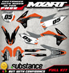 KTM 250 SXF Graphics Decal Kit Stickers 2011-2012
