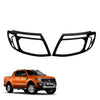 Ford Ranger PX T6 Matte Black Headlight Taillight Lamp Covers (2011-2015)
