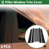 BMW X5 (2007-2013) Black 8 x Door Pillar Window Trim