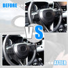 Toyota Corolla 3 Pcs Carbon Fiber Pattern Black Steering Wheel Cover Trim