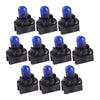 Car 10Pcs Blue T10 SMD LED Dashboard Instrument Light Bulbs
