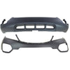 Bumper Covers Fascias Set of 2 Front Upper for Kia
