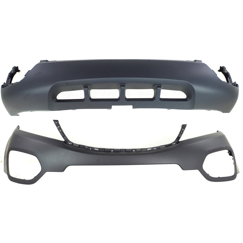 Bumper Covers Fascias Set of 2 Front Upper for Kia