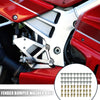 Motorcycle 30 Pcs Titanium Tone M6 Fender Washer Bolt Nut Kit