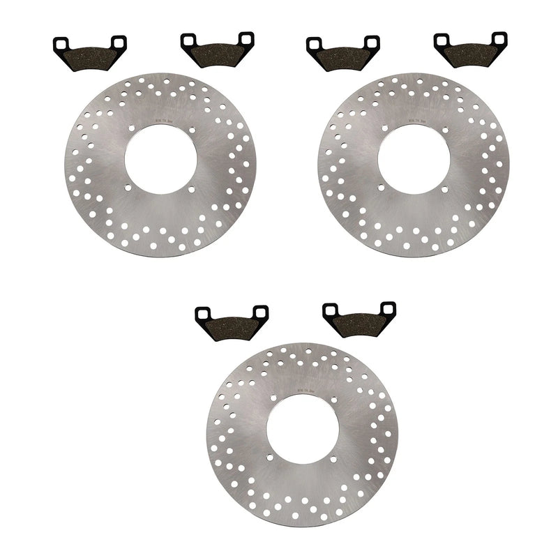 Arctic Cat 1000 MudPro 4x4 Front & Rear Brake Rotors & Pads (2010–2017)