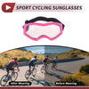 Motorcycle Clear Lens Pink Frame Cycling Sunglasses Goggles