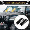 Jeep Wrangler JL JLU Sport 2 x Engine Hood Hinge Cover Trim (2018-2022)