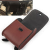 Universal Motorcycle - Brown Saddle Luggage PU Leather Side Tool Bag
