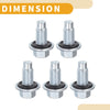 Buick Metal Silver Tone Oil Drain Plug Pan Thread Repair 5 x