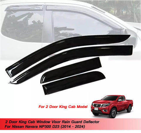 2 x Door Cab Nissan Navara Weathershields (2014-2024)