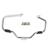 Harley Softail Chrome/Black Mustache Highway Engine Guard Crash Bar (00-17)