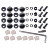 Car Fasteners Black License Plate Screws  Stainless Steel Bolts Caps
