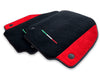 Ferrari 458 Spider with Red Alcantara Black Floor Mats (2010-2015)