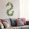 Door & Kitchen Decor 6.4Ft Artificial Lemon Garland Vine Wreath