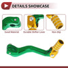 Kayo T2 Green Gold Tone Folding Motorcycle Gear Shifter Lever / 1 Pc