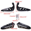 Universal ATV Enduro Black Motorcycle Handguards with LED Lights