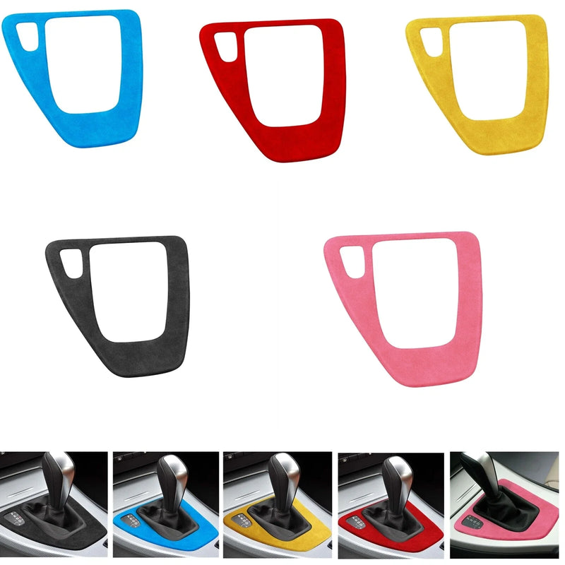 BMW 3 Series E90 E92 E93 Red Leather Gear Shift Panel Trim (2005-2012)