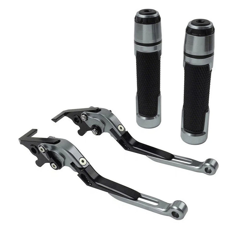 Suzuki GSR750 GSXR600 CNC Brake Clutch Levers & Handlebar Grips Set (2011-2016)