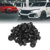 Honda Nissan 20pcs 0.4 Hole Plastic Rivets Fastener Bumper Push Clips