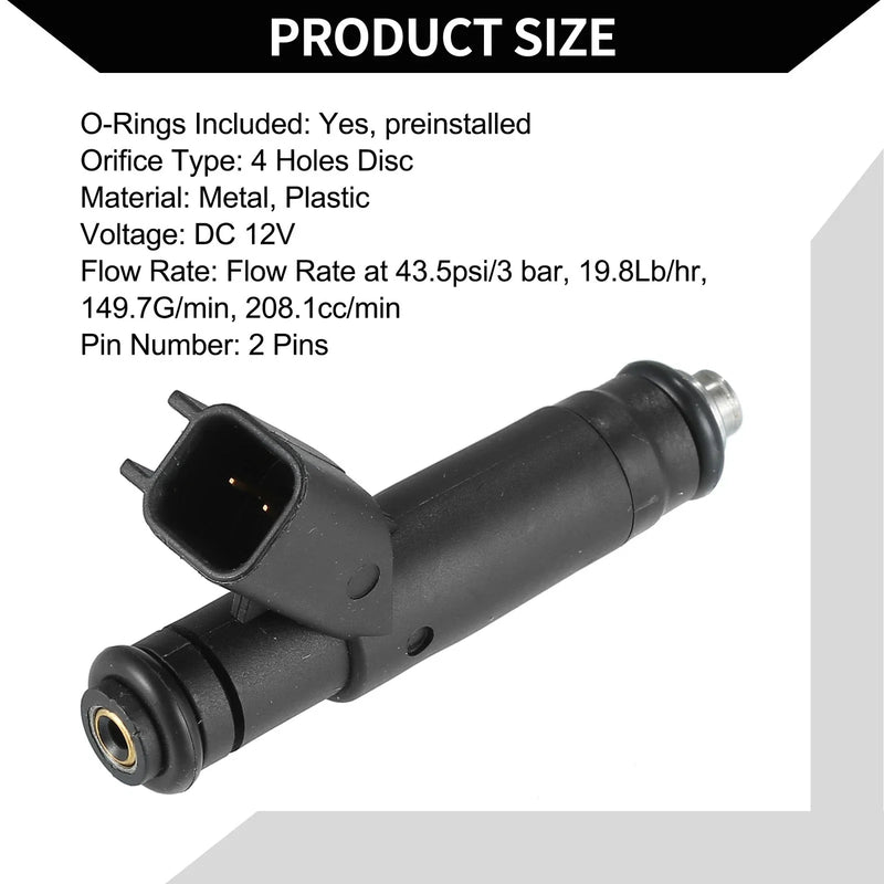 Ford Ranger 3.0L 2001-2003 - 1 x Black Injector Fuel Injector