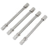 Car Truck Van 4x 100mm Metal Tire Wheel Valve Extension Cap Stem