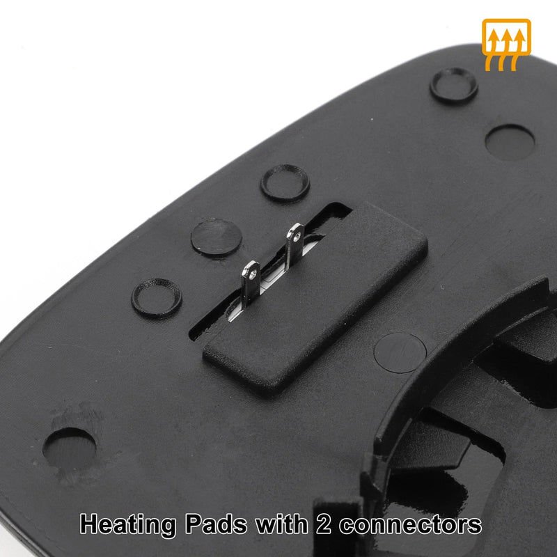 Toyota Yaris Left Side Heated White Mirror Glass (1999-2003)