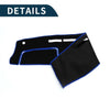 Toyota Hiace (2004-2024) Black Blue 1 Set Dashboard Cover Mat