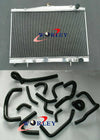 Nissan R33 R34 GT GTT GTR Aluminum Radiator & Silicone Hoses (1999-2000)