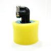 PIT QUAD DIRT BIKE ATV 35mm Yellow 90�� Angled Air Filter Pod