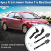 Ford Fusion, Lincoln MKZ 4 x Front Inner Outer Tie Rod End Links Kit