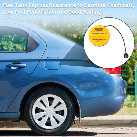 Chevrolet Suburban Tahoe - Black White Yellow Fuel Filler Cap