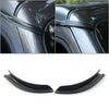 Jeep Wrangler Black ABS Front Water Rain Gutter Extensions (2018-2021)